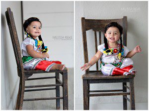 One Year Old Baby Girl Photos | Pink Cake | Mexican Dress Hair Braids | Melissa Rieke Photography | Kansas City