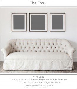 The Trio | Wall Art Framed Wall Portrait Designs | How To Hang Pictures | Melissa Rieke Photography