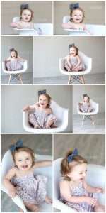 Modern White Chair Mini Baby Girl Kansas City