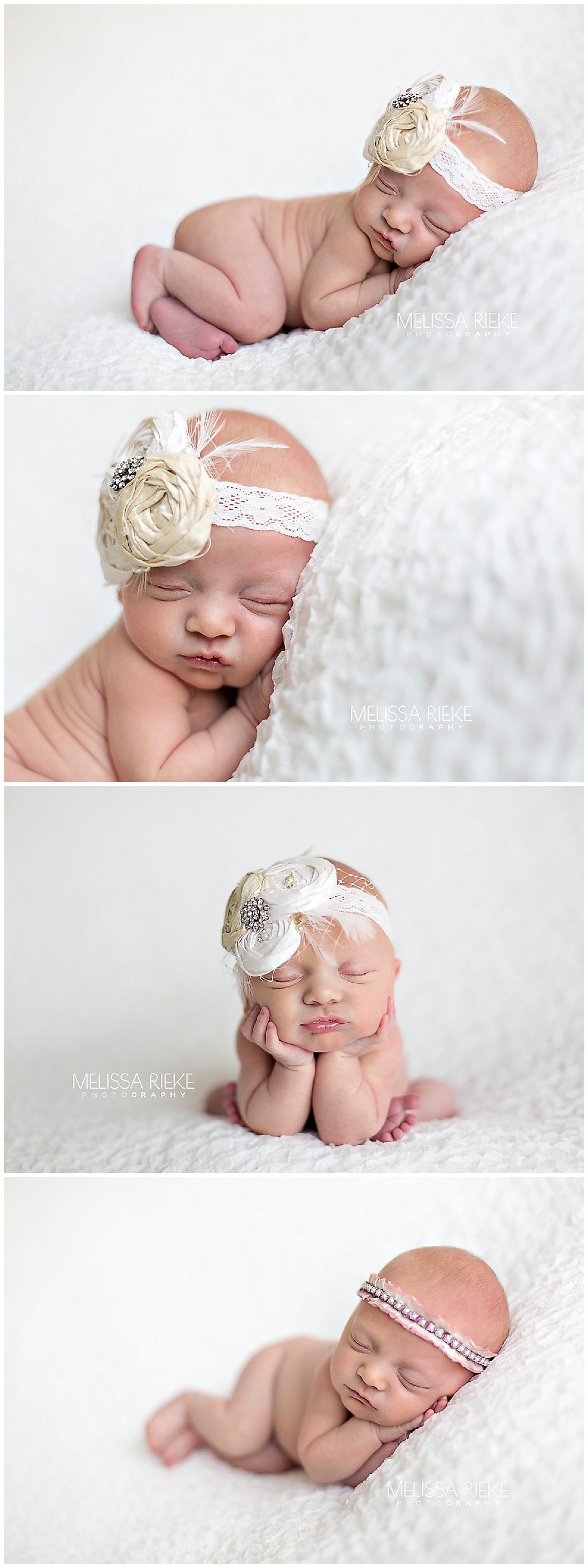 Vintage Props Posed Newborn Photos Kansas City
