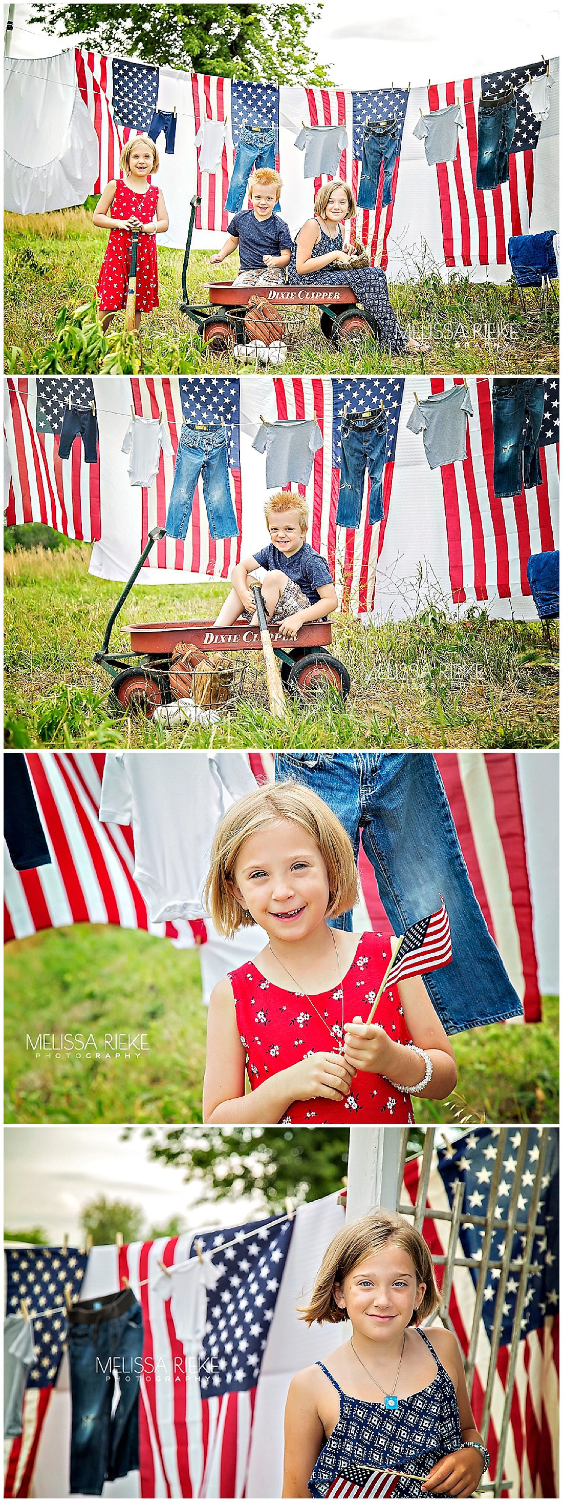 4th of July Pictures Flag Pictures Children's Photographer Kansas City