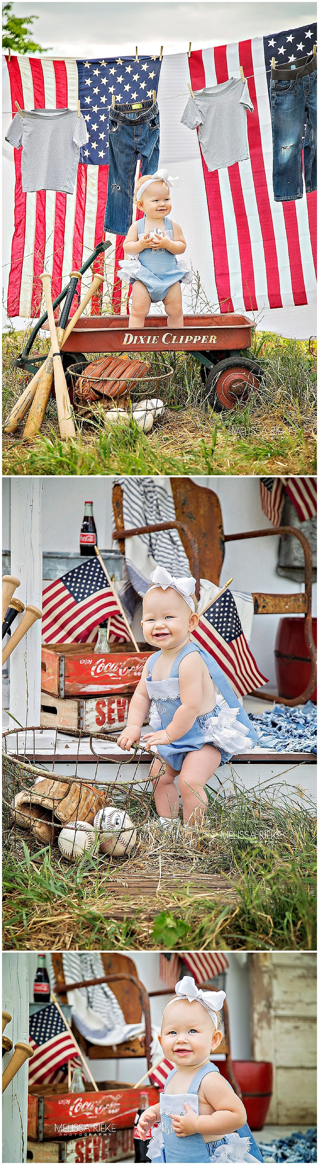 4th of July Flag Pictures Children's Photographer Kansas City