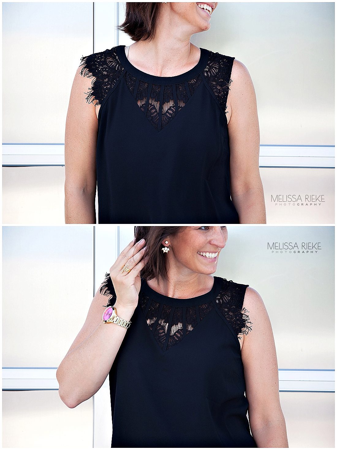 Stitch Fix Review Top Black Lace Shirt Fashion Style