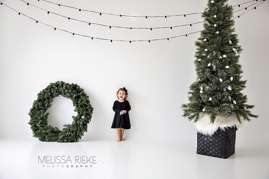 Christmas Minis Sessions Modern Holiday Christmas Card Pictures Kansas City Children Photographer