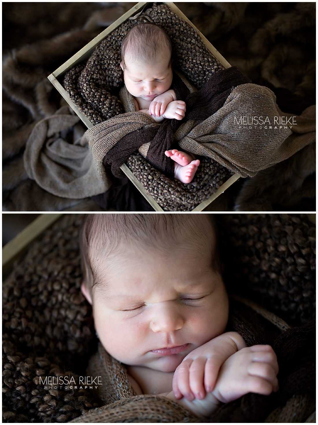 Photos of Baby Boy Drew Wrapped Newborn Poses Kansas 