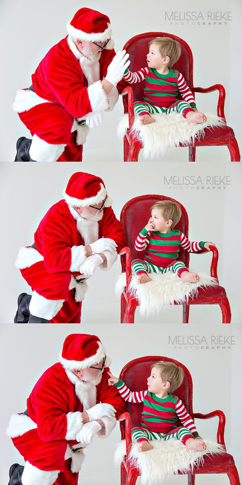 Christmas Pictures with Santa Kansas City Studio Pictures