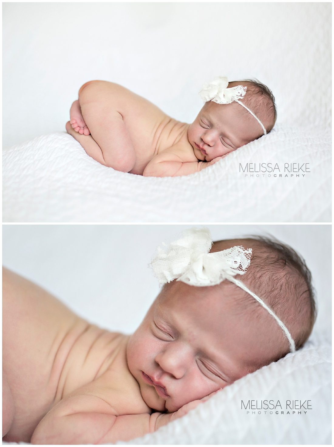 Newborn Girl Baby Love Kansas City Photography Posed Studio Portraits