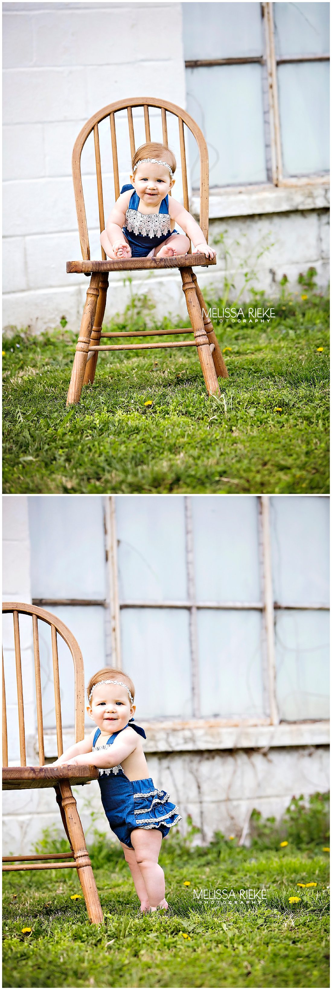Kansas baby girl pictures sitting up Photography Melissa Rieke