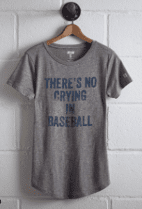 No crying In baseball what to wear t-shirt