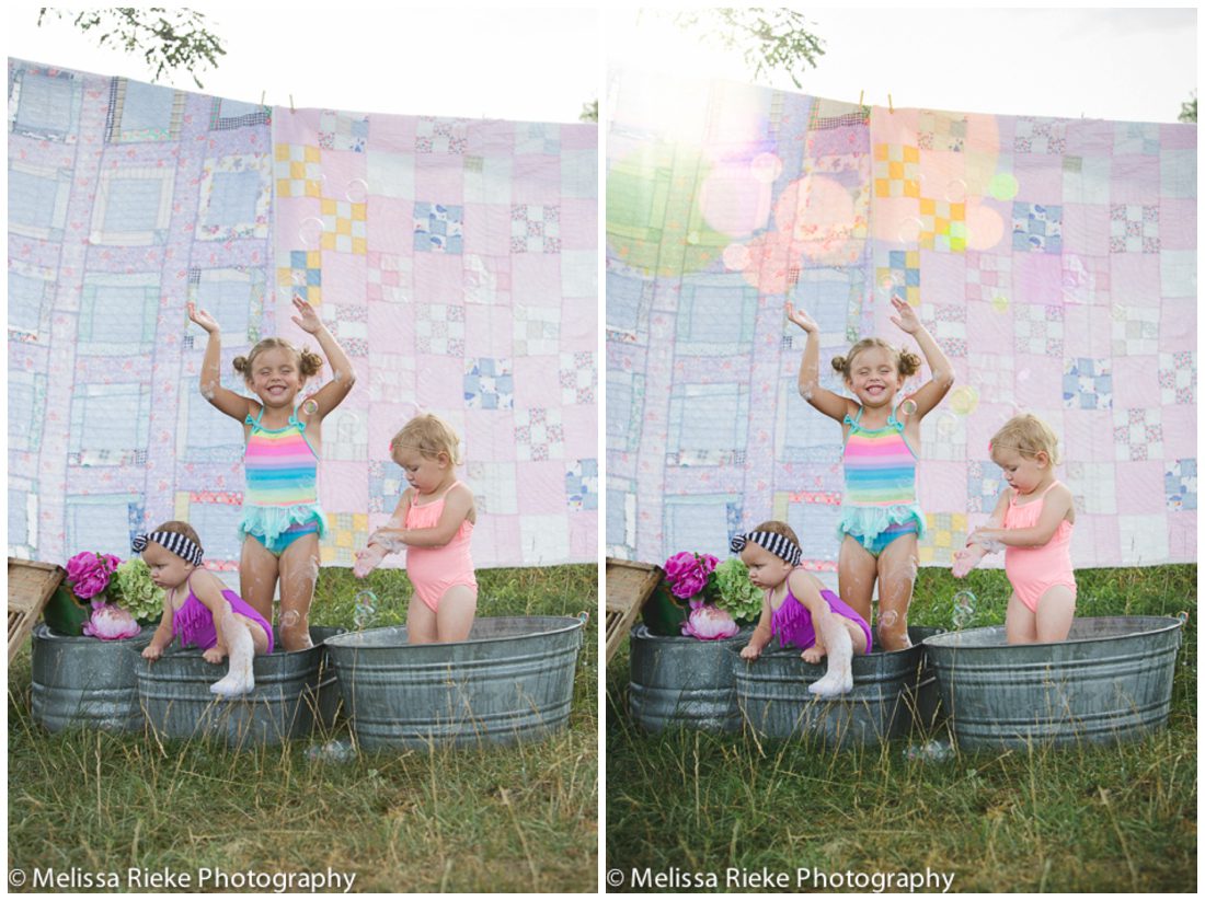 Lightroom Preset Review Pretty Presets Kansas City Photographer Children's Vintage Swim Sisters