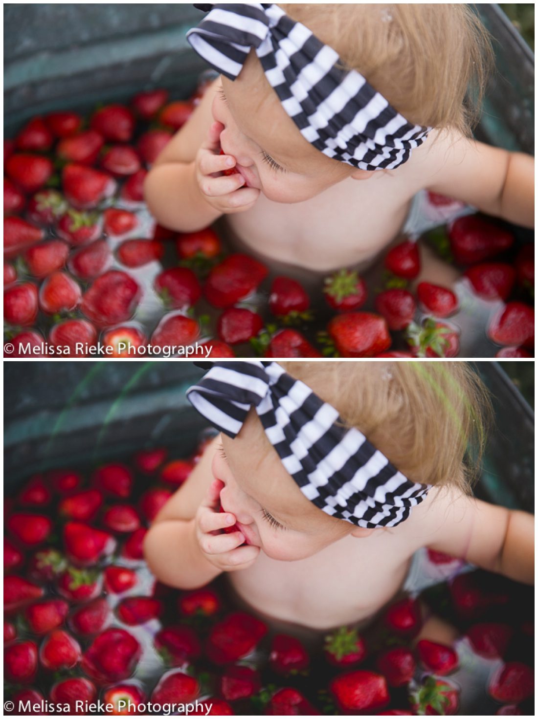 Lightroom Preset Review Pretty Presets Kansas City Photographer Children's Vintage Swim Sisters Editing Tutorial Strawberry Bath One Year Old Kansas City