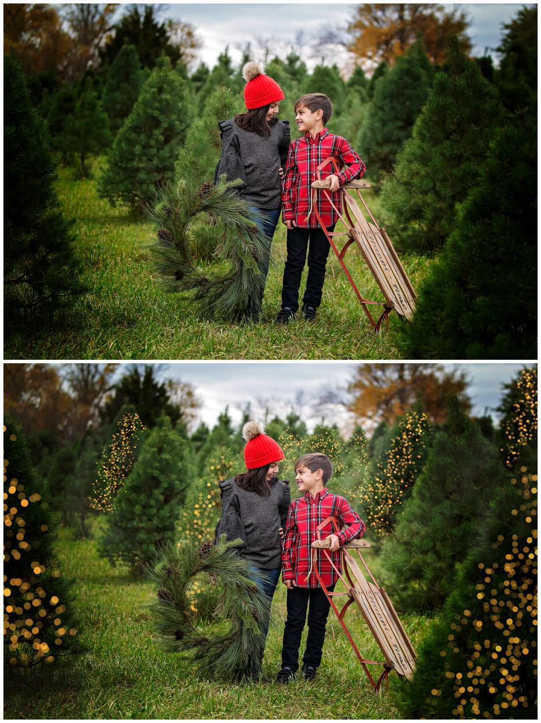 Holiday Bokeh Overlays Pretty Presets Christmas Tree Farm Sessions Minis